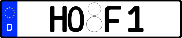 Ihr Wunschkennzeichen Landkreis Hof