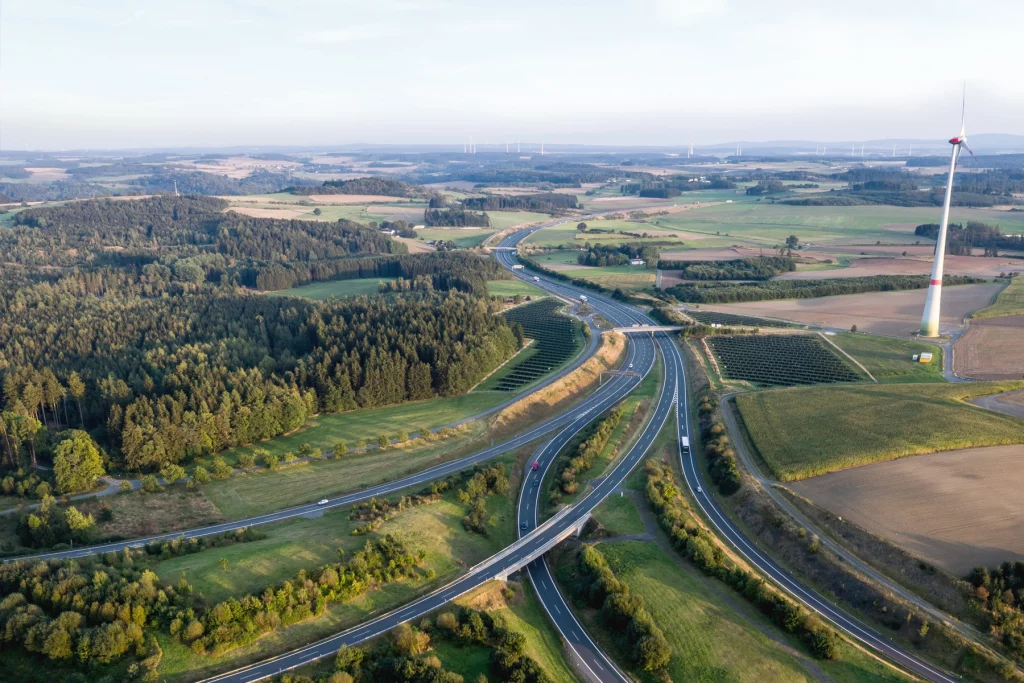 Autobahn im Landkreis Hof