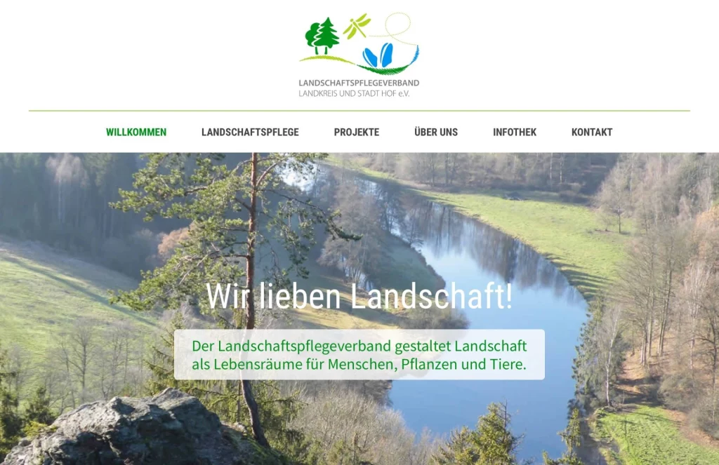 Homepage für den Landschaftspflegeverband