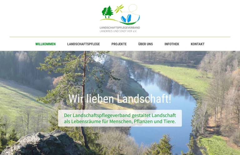 Homepage für den Landschaftspflegeverband