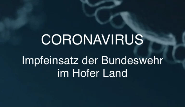 Impfeinsatz der Bundeswehr im Hofer Land