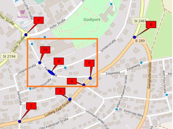 Klinikerweiterung in Münchberg: Einseitige Sperrung der Parkstraße in Fahrtrichtung Nord ab 26.08.2021