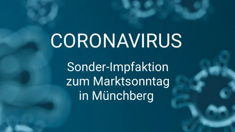 Sonder-Impfaktion zum Marktsonntag am 19.09. in Münchberg