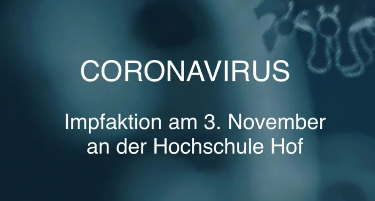 Impfaktion an der Hochschule Hof