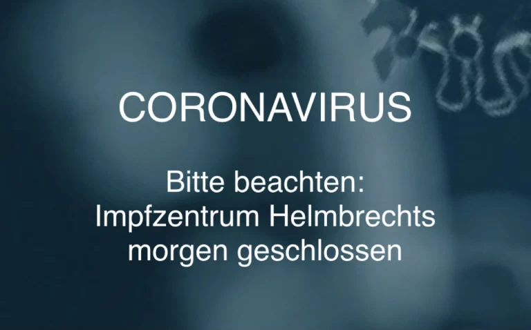 Bitte beachten: Impfzentrum Hofer Land am 11.11. geschlossen