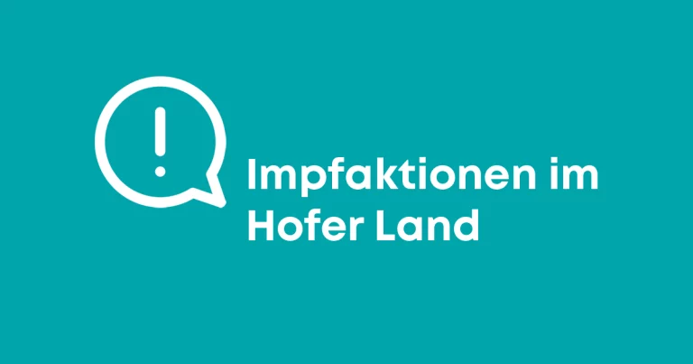 Impfaktionen in Stadt und Landkreis Hof