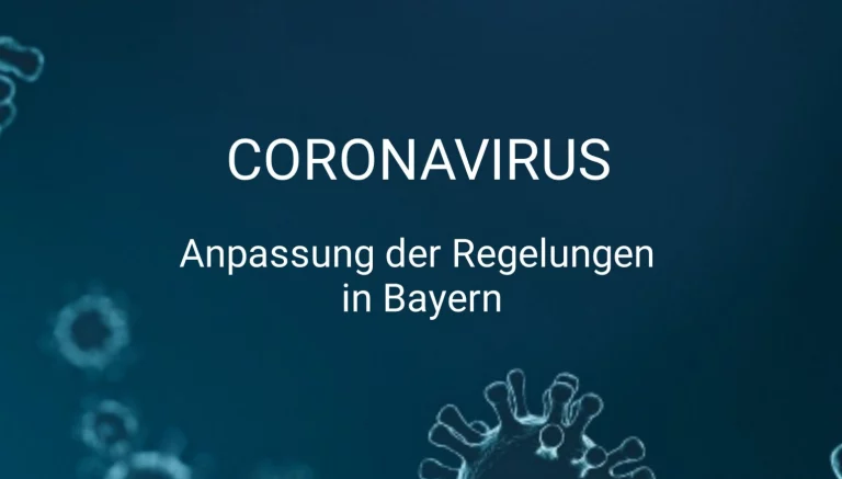 Coronavirus: Änderung der Regelungen in Bayern zum 11. bzw. 12. Januar