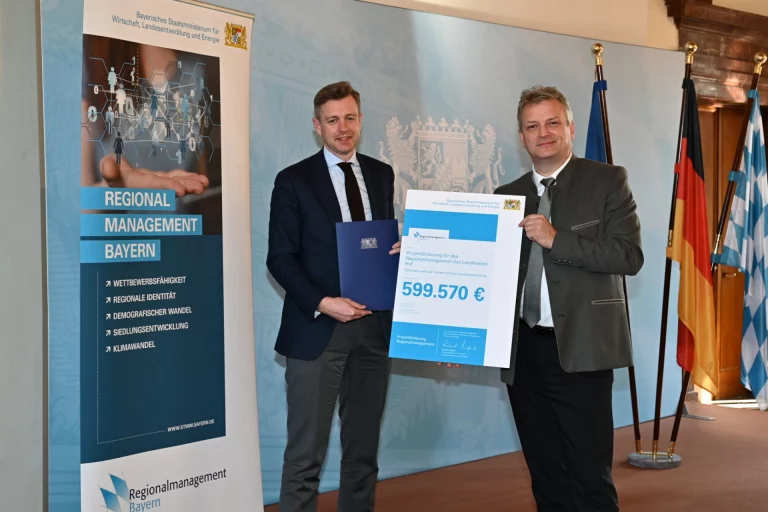 Landkreis Hof erhält knapp 600.000 Euro für Maßnahmen des Regionalmanagements