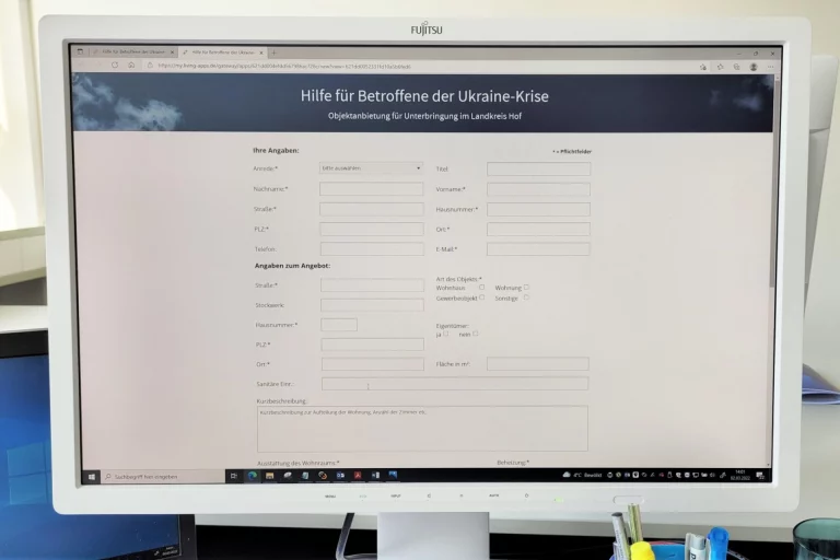 Neues Online-Portal: Landkreis organisiert Unterbringung von Menschen aus der Ukraine