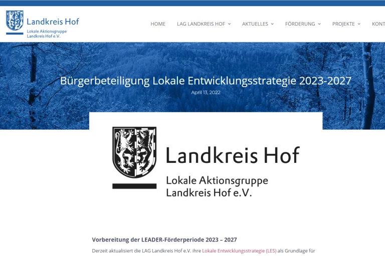 Bürgerbeteiligung: Umfrage für zukünftige LEADER-Förderung
