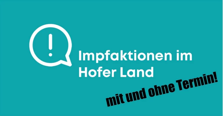 Impfaktionen im Hofer Land vom 29.08.-02.09.