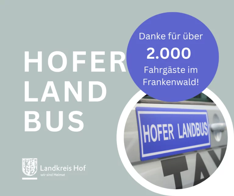 Hofer LandBus befördert über 2.000 Fahrgäste im Frankenwald