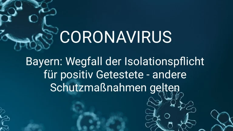 Ab 16.11.: Wegfall Isolationspflicht für positiv Getestete – andere Schutzmaßnahmen gelten