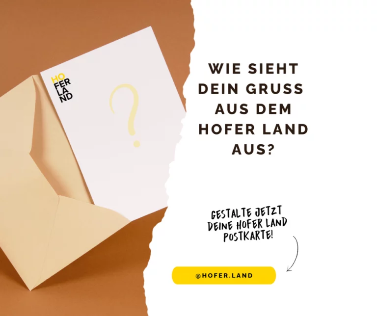Hofer Land: Mitmachen und Heimatgefühl auf Postkarten bringen