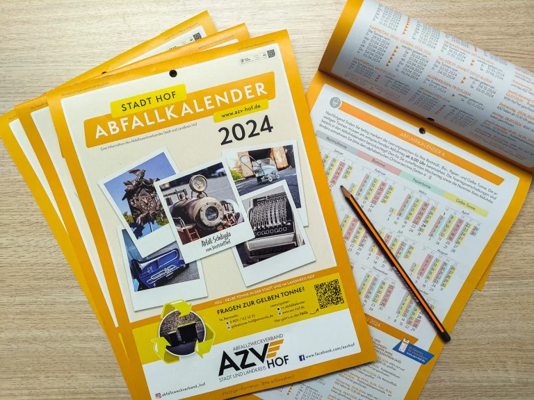 Abfallkalender 2024 wird verteilt: Kalendarium präsentiert besondere „Abfall-Schdiggla“