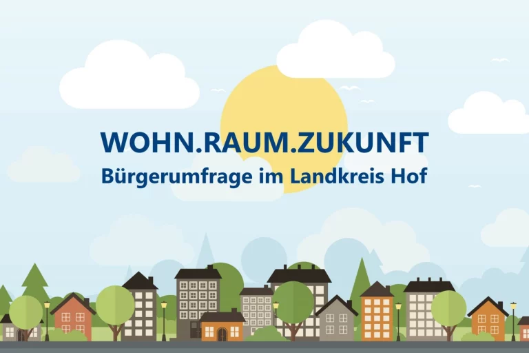 Studie zum Wohnbedarf: Mitmachen bei Umfrage Wohn.Raum.Zukunft im Landkreis Hof