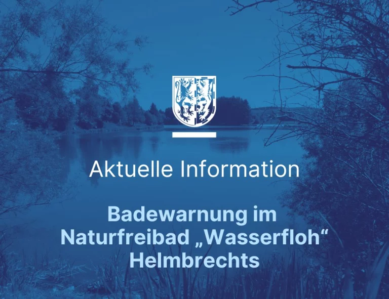 Badewarnung: Verdacht des Auftretens von Blaualgen im Naturfreibad „Wasserfloh“