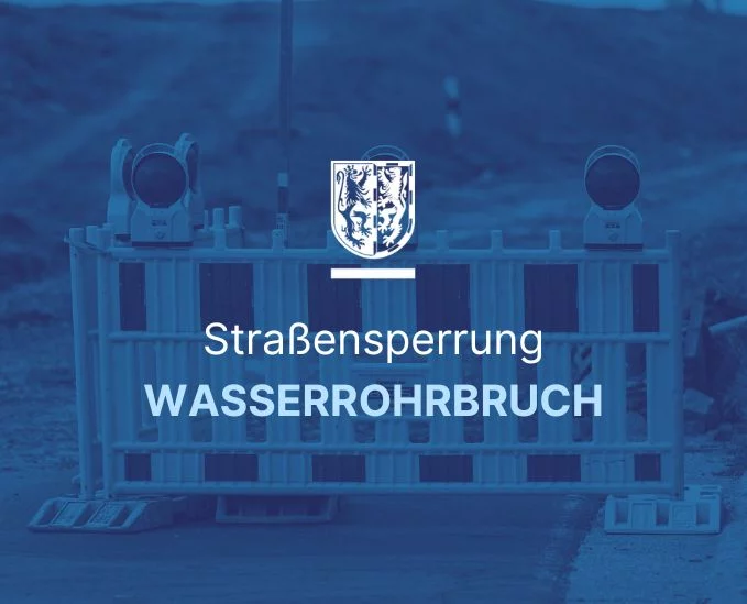 Wasserrohrbruch in Joditz